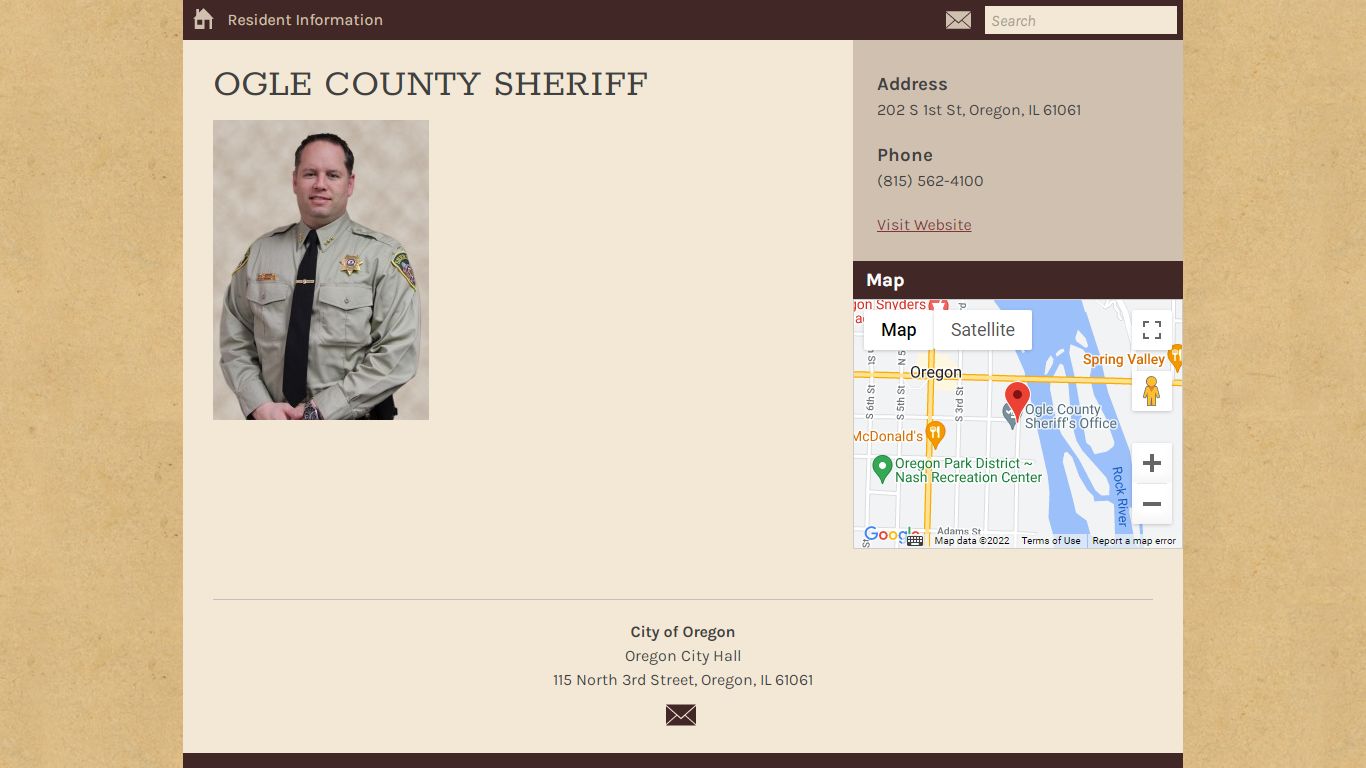 Ogle County Sheriff – Oregon, Illinois